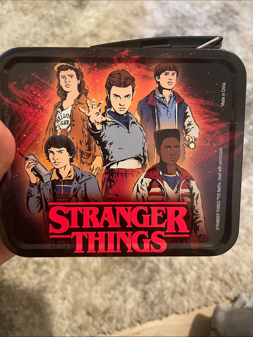 Stranger things metal retro lunch box